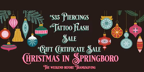 Christmas in Springboro at Eve\u2019s Ink
