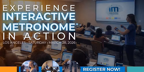 Interactive Metronome\u00ae Live Certification \u2014 Los Angeles (Glendale)