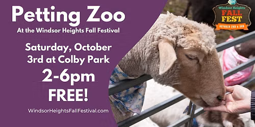 Petting Zoo at the Windsor Heights Fall Festival
