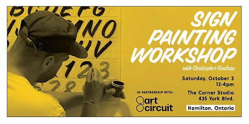 Hamilton Sign Painting Workshop with Christopher Rouleau