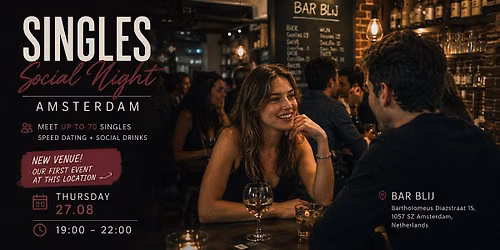 Expat Singles Night Amsterdam: Meet up to 70 Singles