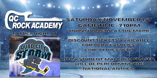 QCRA Family Night at the QC Storm Game
