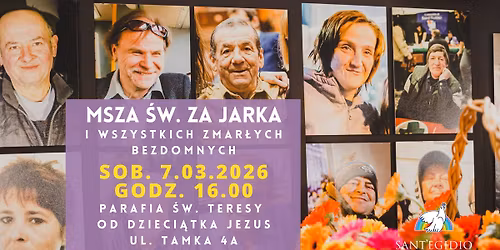 Msza \u015bw. za Jarka i wszystkich zmar\u0142ych bezdomnych