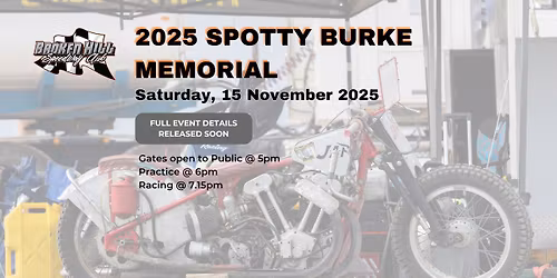 2025 Spotty Burke Memorial proudly presented by Logan Coombe Plastering