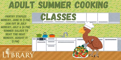 Summer Cooking Classes (Ages 16+)