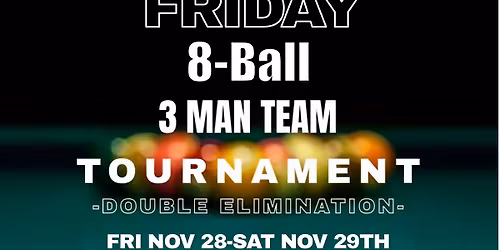 Black Friday Team 8 Ball