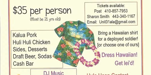 An American Legion Auxiliary Luau! \ud83c\udf3a 