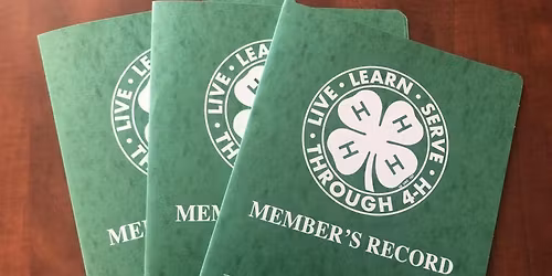 4-H Member Record Books Due (County Champion\/Trips\/Teen Ambassador Applications Due)