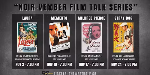 Stray Dog | Noir-vember Film Talk at The Westdale