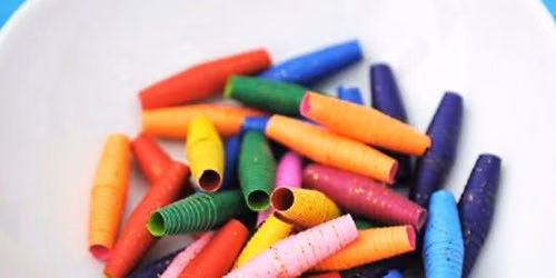 Paper Bead Necklace Workshop for Kids