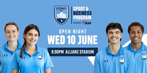 Sydney FC - Sport & Business Program powered by SEDA | Open Night