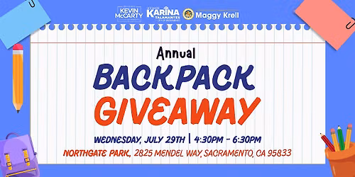 Backpack Giveaway 2026
