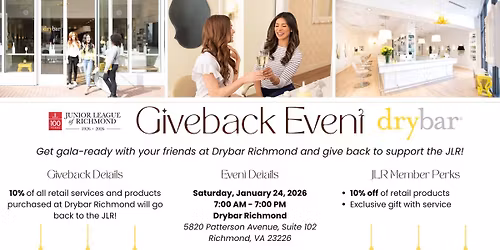 Drybar Giveback Event