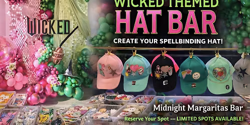 Wicked themed Hat Bar event