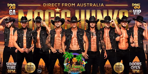 Oct 14th: Macon, GA- MAGIC HUNKS\u00ae AUSTRALIAN TAKEOVER at El Paraiso