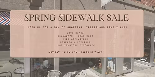 SPRING SIDEWALK SALE
