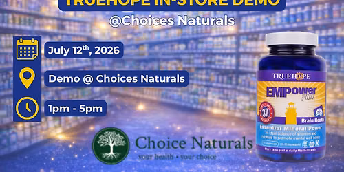 Demo @ Choice Naturals, West Edmonton Mall