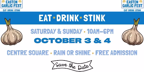 Easton Garlic Fest 2026 - Save the Date