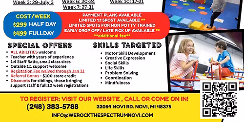 Summer Camp at WRTS-Novi