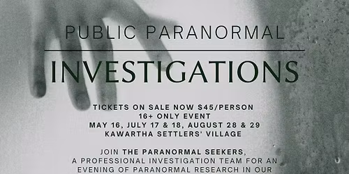 Public Paranormal Investigations
