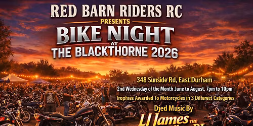 Red Barn Riders RC Presents Bike Night at the Blackthorne 2026