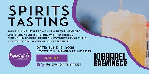 10 Barrel Can Cocktails | Newport Market Tasting