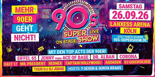 90s Super Show K\u00f6ln 2026