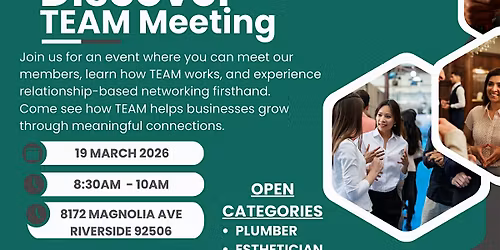 Discover TEAM Meeting | Riverside