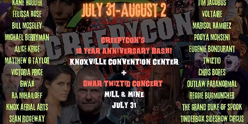 CreepyCon 2026 10 Year Anniversary Bash!