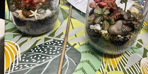 Closed jar Terrarium Workshop