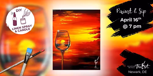 \ud83c\udfa8Thirsty Thursday - Paint & Sip - Newark, DE - Bookclub!: Sunset Zen