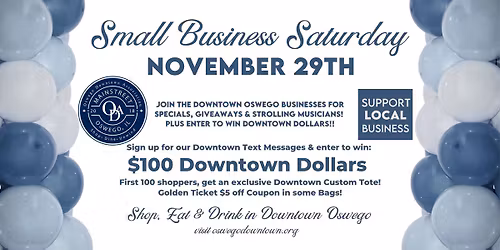 Oswego Small Business Saturday 