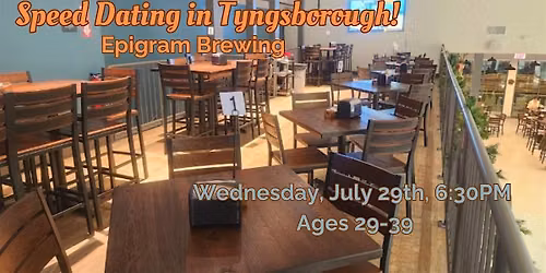 Speed Dating in Tyngsborough!  Ages 29-39