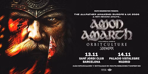 Route Resurrection: Amon Amarth (Madrid, 2026)