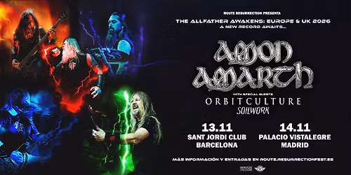 Route Resurrection: Amon Amarth (Madrid, 2026)