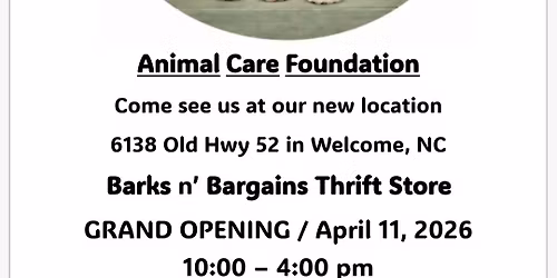 Barks n' Bargains Thrift Store Grand Opening 