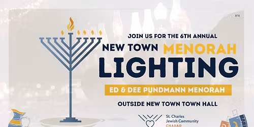 Chanukah Menorah Lighting @ New Town ~ Ed & Dee Pundmann Menorah