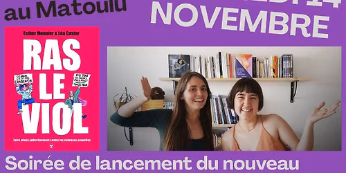 Soir\u00e9e Lancement BD Documentaire "Ras le Viol"