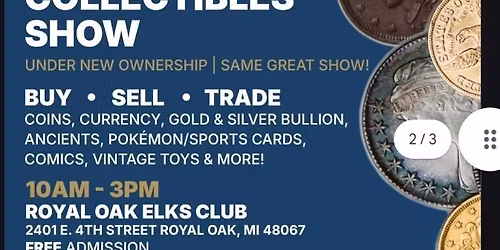 Royal Oak Coin & Collectibles Show 