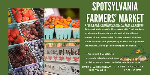 Saturday-Spotsylvania Farmers Market