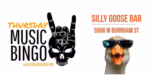 Thursday night MUSIC BINGO!