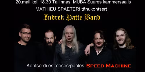 Indrek Patte Band kontsert MUBA Suures kammersaalis. Kaastegev Speed Machine