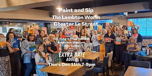 Paint Sip The Lambton Worm Chester Le Street