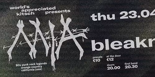 M.I.A. (USA), Bleakness (FR) & Rites at OCCII