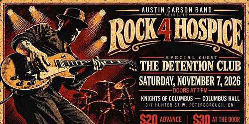 Austin Carson Band Presents: ROCK 4 HOSPICE