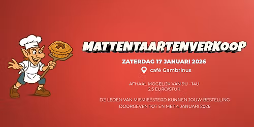 Mismie\u00ebsterde Mattentaartenverkoop
