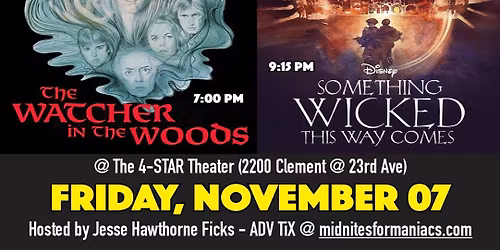 Creepy Kids Double Bill: THE WATCHER IN THE WOODS (1980) + SOMETHiNG WiCKED THiS WAY COMES (1983)