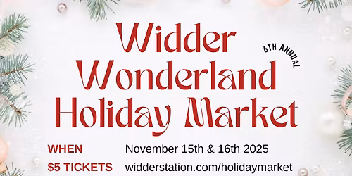 WIDDER WONDERLAND HOLIDAY MARKET
