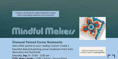 Diamond Painted Corner Bookmarks | Mindful Makers