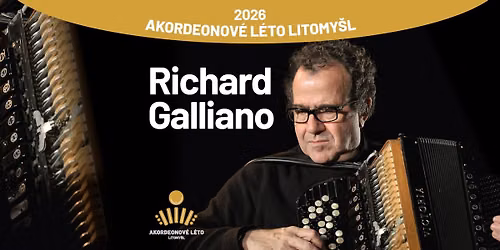 Koncert Richarda Galliana se smy\u010dcov\u00fdm kvintetem Jiho\u010desk\u00e9 filharmonie v r\u00e1mci festivalu ALL 2026